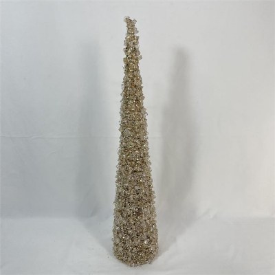 24" Ice Gold Cone Tree