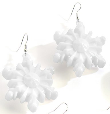 2" LED Snowflake Earrings