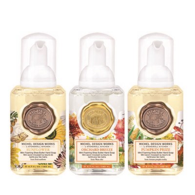Set of Three 4.7 Oz Pumpkin Prize, Sunflower, and Orchard Breeze Fragrance Foaming Hand Soap