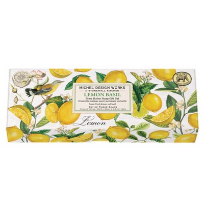 Box of Three 3.5 Oz Lemon Basil Fragrance Hand Soaps