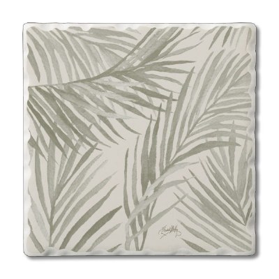 Set of Four Square Palm Fronds Coasters