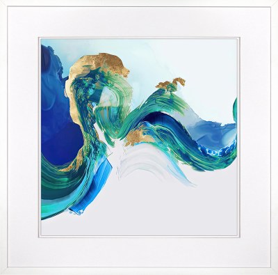 34" Sq Formations 1 Framed Print Under Glass
