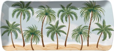 6" x 15" Palm Trees on the Beach Lolita Appetizer Tray