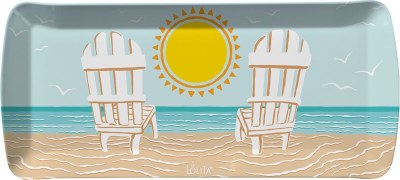 6" x 15" Sun on the Beach Lolita Appetizer Tray
