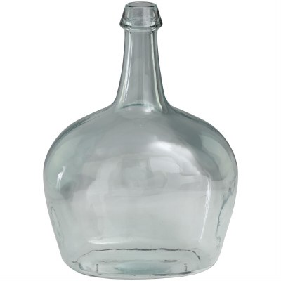 15" Clear Glass Vase