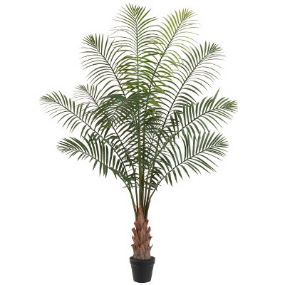 48" Faux Kentia Palm Tree in a Black Pot