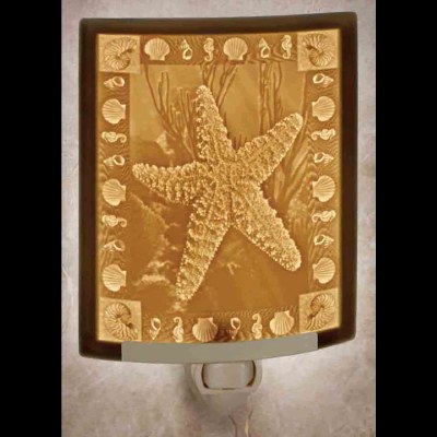 6" Ivory Starfish Night Light