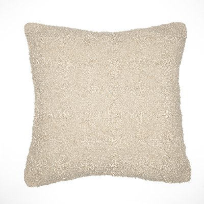 20" Sq White Cap Gray Decorative Pillow