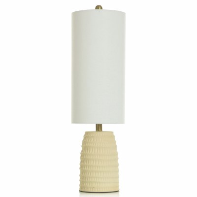 27" Cream Base and a Tall Shade Table Lamp