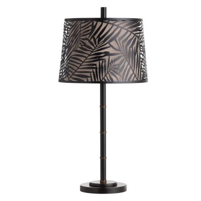 30" Bronze Palm Frond Shade Table Lamp
