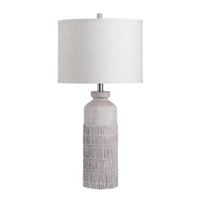 31" Textured Polyresin Bottle Table Lamp