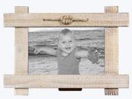 4" x 6" Light Brown Rope Knot Picture Frame