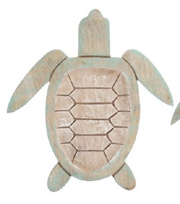 14" Multicolor Wood Turtle
