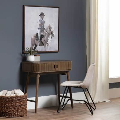 30" Indo Two Door Writing Desk