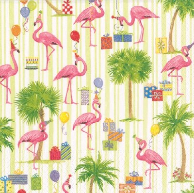 Party Flamingos Lunch Napkins