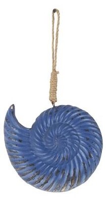 15" Dark Blue Nautilus on a Rope