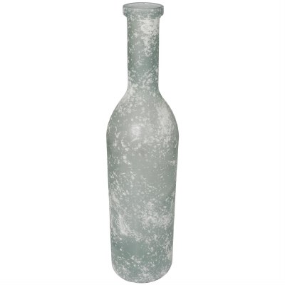 29" Clear Frosted Glass Vase