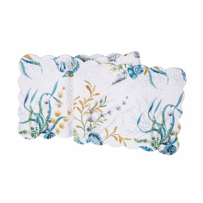 14" x 51" Marlowe Sound Quilted Coastal Table Runner