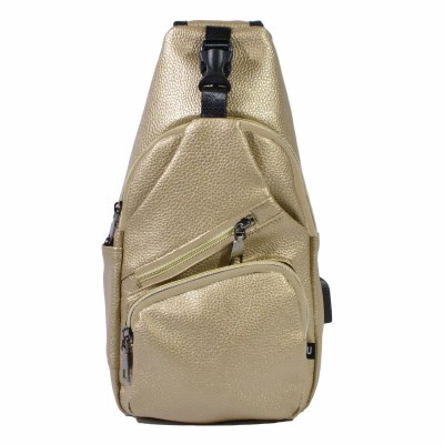 Milan Leather Gold Small Anti-Theft Day Pack