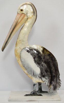 20" Capiz Pelican Statue