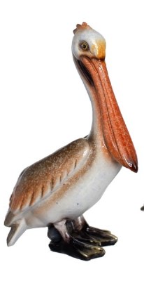 6" Multicolor Polyresin Pelican Standing Up