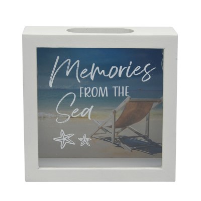 7" Sq "Memories From The Sea" Shell Box