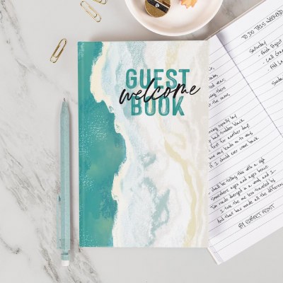 8" x 5" "Welcome" Guest Book