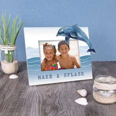 4" x 6" "Make a Splash" Dolphin Picture Frame