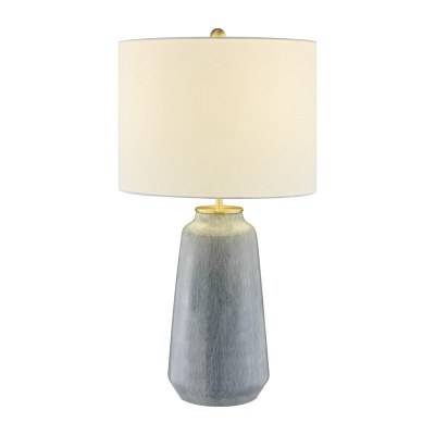 30" Light Blue Ceramic Table Lamp