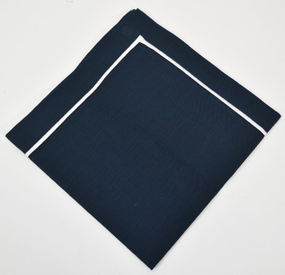 20" Square Navy Pleat Cloth Napkin