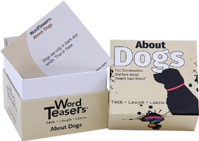 Box of About Dogs Trivia Cards