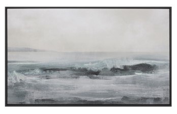 39" x 63" After the Storm Framed Coastal Canvas