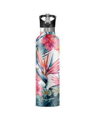 25 Oz Hibiscus Insulated Water Bottle