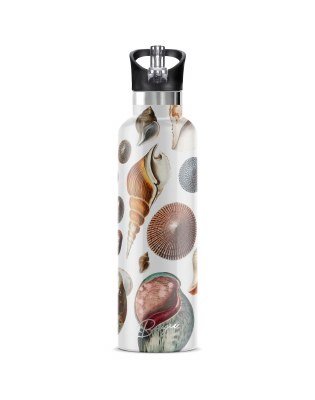 25 Oz Sea Shells Insulated Water Bottle