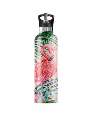 25 Oz Flamingos Insulated Water Bottle
