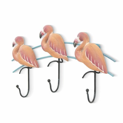 8" x 11" Three Flamingos Hook