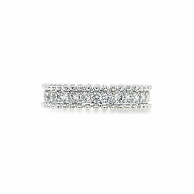 Size 10 Cubic Zirconia Band Sterling Silver Plated Ring