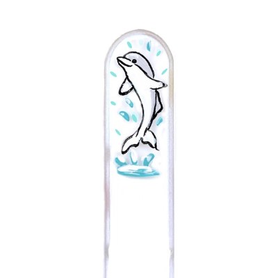 6" Glass Dolphin Nail File