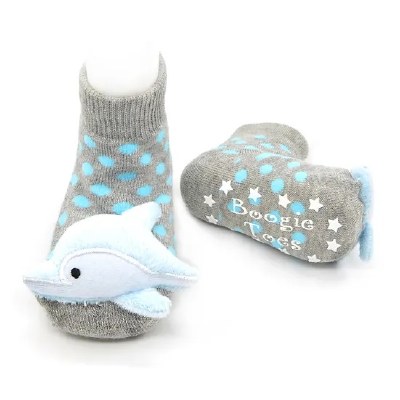 Size 0-1 Years Dolphin Baby Rattle Socks