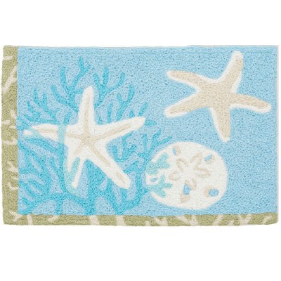 20" x 30" Coral Fan and Starfish Rug