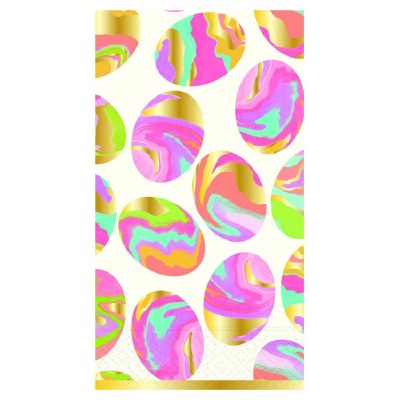 8" x 4" Marbled Eggs Guest Towels