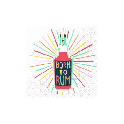 "Born to Rum" Beverage Napkins