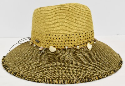 3.5" Brim Tweed Shell Band Hat
