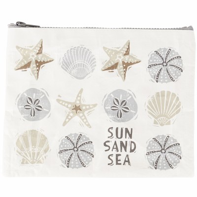 7" x 9" "Sun, Sand, and Sea" Zip Pouch