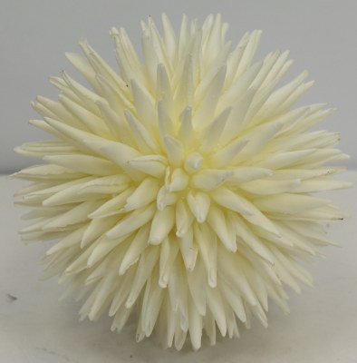 6" White Spike Orb