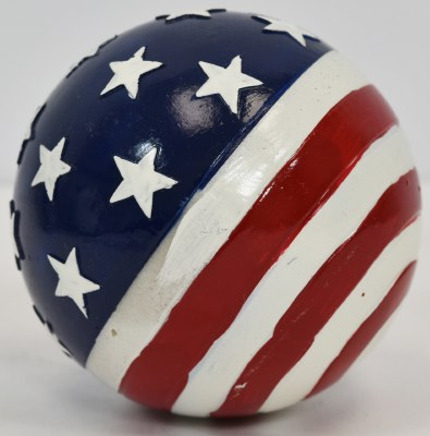 4" Red, White, and Blue Small Stars and Stripes Orb