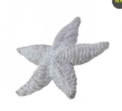 7" Gray Wash Polyresin Starfish Figurine