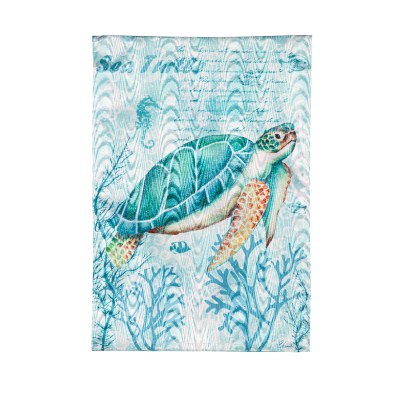 18" x 13" Blue Sea Turtle Mini Garden Flag