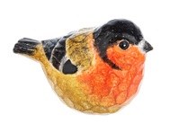 2" Yellow and Orange Polyresin Bird Figurine