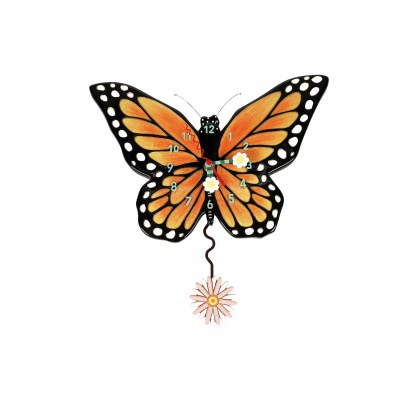 9" Monarch Butterfly Wall Clock